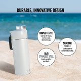 Ninja Thirsti 700ml Travel Bottle Steam White