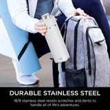 Ninja Thirsti 700ml Travel Bottle Steam White