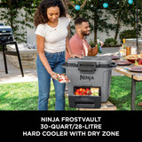 Ninja FrostVault 30QT/28L Hard Cooler With Dry Zone, Slate Grey