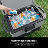 Ninja Frost Vault 50QT/47L Hard Cooler with Dry Zone, Slate Grey