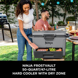 Ninja Frost Vault 50QT/47L Hard Cooler with Dry Zone, Slate Grey