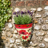 Zest  Wall Pot - Poppies & Bees