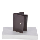 Flipside 6 Card ID & Coins Dual Bill Fold Tab Wallet - Brown