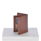 Flipside 6 Card ID & Coins Dual Bill Fold Tab Wallet - Tan