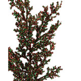 Red & Green Glitter Berry Spray - 29"