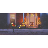 Three Kings Santa Sleigh Stake Lights