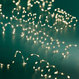756 Lumineo Outdoor LED Micro Extra Dense String Lights, Warm White, Silver Cable