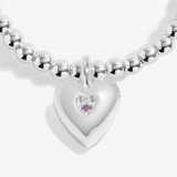 JOMA Jewellery Kids' Confetti A Little Wonderful Granddaughter Silver Plated Bracelet - 15.5cm Stretch