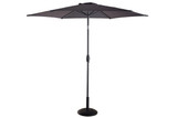 Hartman Balearic Market Parasol - Grey /Dark Grey