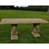 Border Stoneware Squirrel Straight Bench
