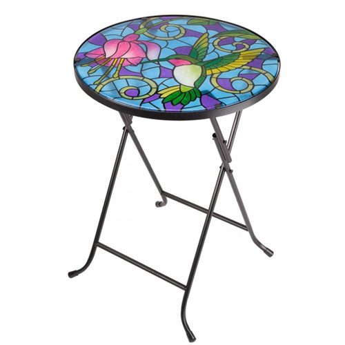 Smart Garden Hummingbird Glass Table