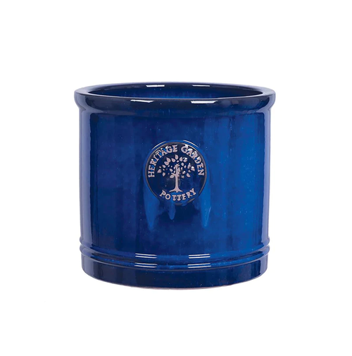 Heritage Blue Cylinders Pot 38cm