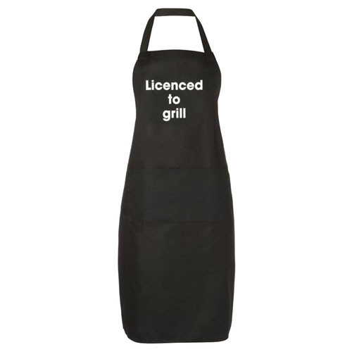 Licenced To Grill Apron Black