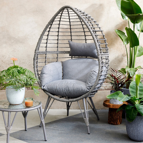 Standing Egg Chair - Grey