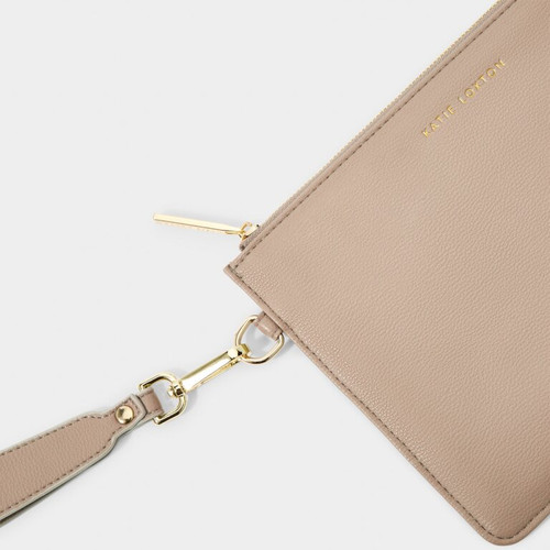 Katie Loxton Zana Wristlet Pouch Soft Tan