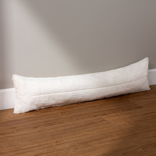 Empress Faux Fur Draught Excluder Cream 92 x 23 cm