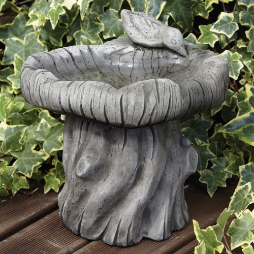 Border Stoneware Bird Woodland Bird Bath