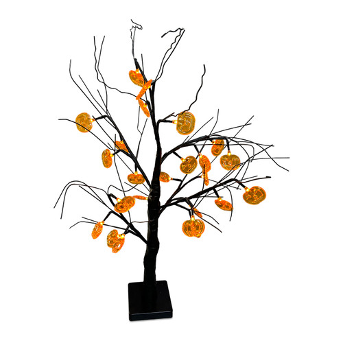 Battery Operated Light Up Black Tree  60cm