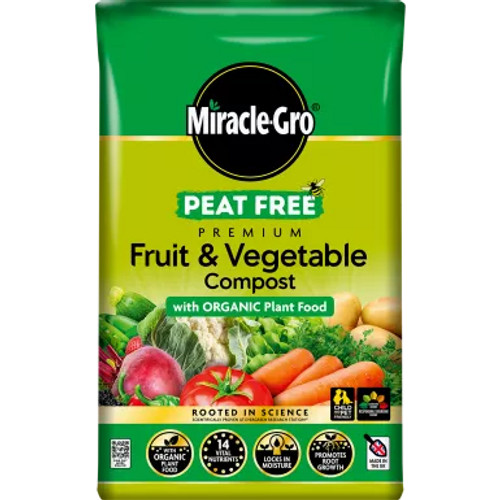 Miracle Gro Fruit & Vegetable Compost 40L Peat Free