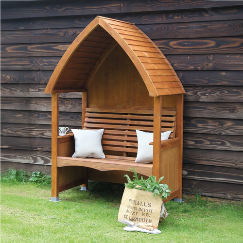 AFK Garden Cottage Arbour - Beech Stained