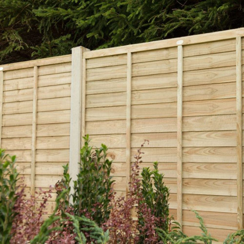 Forest Garden 6ft x 6ft (1.83m x 1.83m) Pressure Treated Superlap Fence Panel - Pack of 3