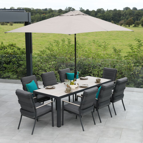 Supremo Mannington 8 Seat 230x90cm Rectangular Dining Set