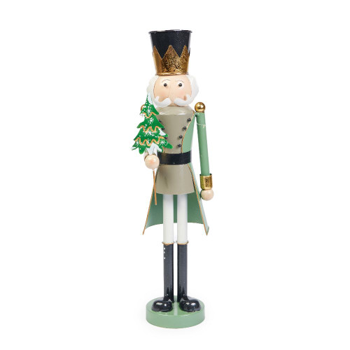 Green Soldier Holding Tree Ornament 21"