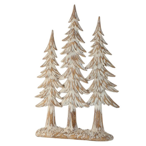 Natural Wooden Tree Grove Ornament 14"
