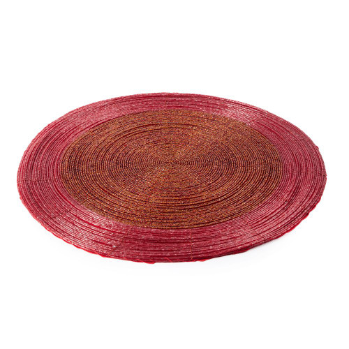 Mehrotra Red Beaded Placemat - 35cm
