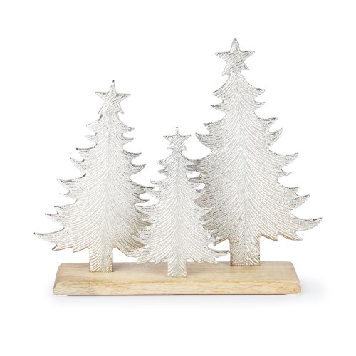 Mehrotra Silver Trees Table Piece - 32cm