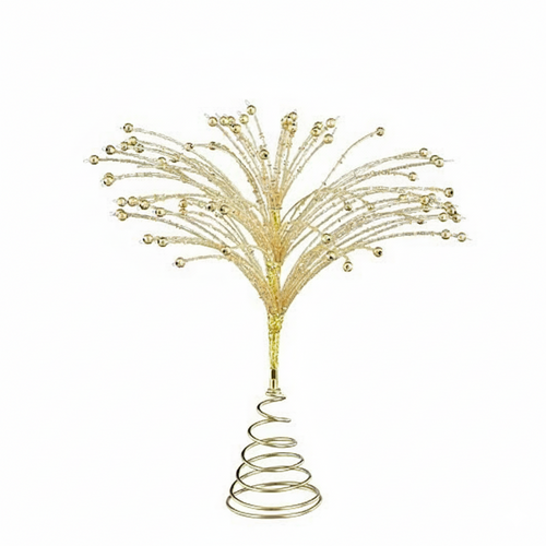Gold Bead Christmas Tree Topper - 36cm