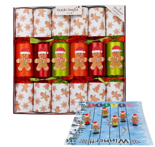 Racing Gingerbread Christmas Crackers