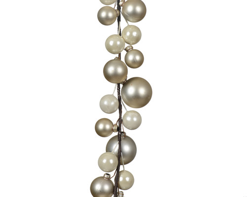 180cm Shatterproof Pearl Christmas Bauble Garland