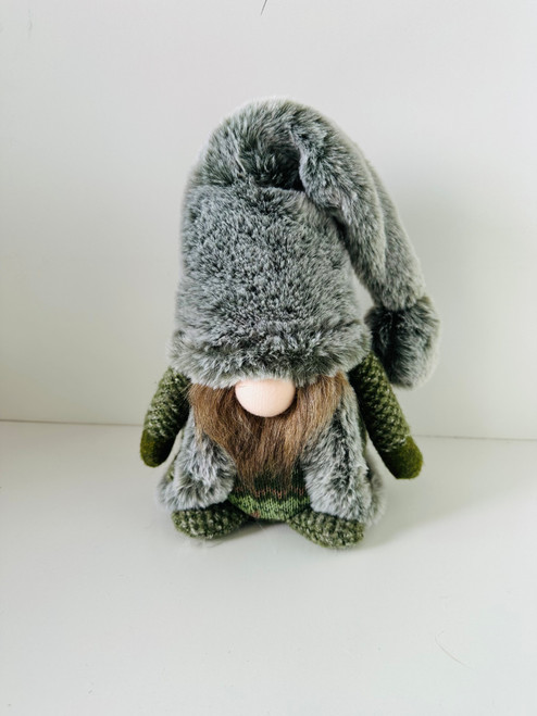 Woodland Green Gonk with Flower on Hat 43cm