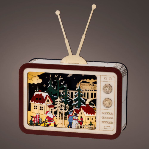 Lumineo LED Wooden Scenery TV Screen - 33.5cm