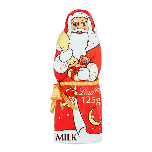 Lindt Christmas Novelty Santa Claus 125G Milk Chocolate
