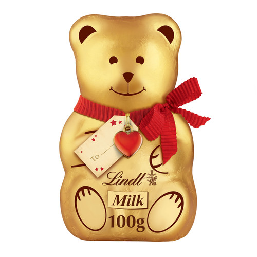 Lindt Christmas Teddy With Gift Tag 100G