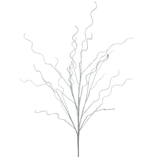 Glittered Twig 105cm - Silver