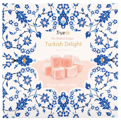 No Added Sugar Rose Flavour Turkish Delight Gift Box