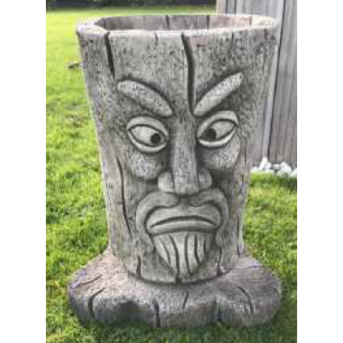 Border Stoneware Large Grumpy Green Man Pot
