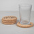 Printed Cork Coaster Swallows Grey Set 4