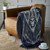 Stag Reversible Blue Throw 140 x 185cm