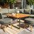 Hartman Eden Square Casual Dining Set - Moss / Juniper