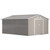 Metal Garden Shed 13x11ft - Light Grey
