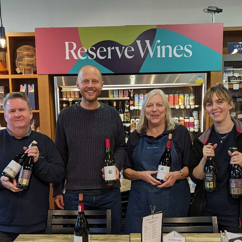 In-store Reserve Wines display at Bents