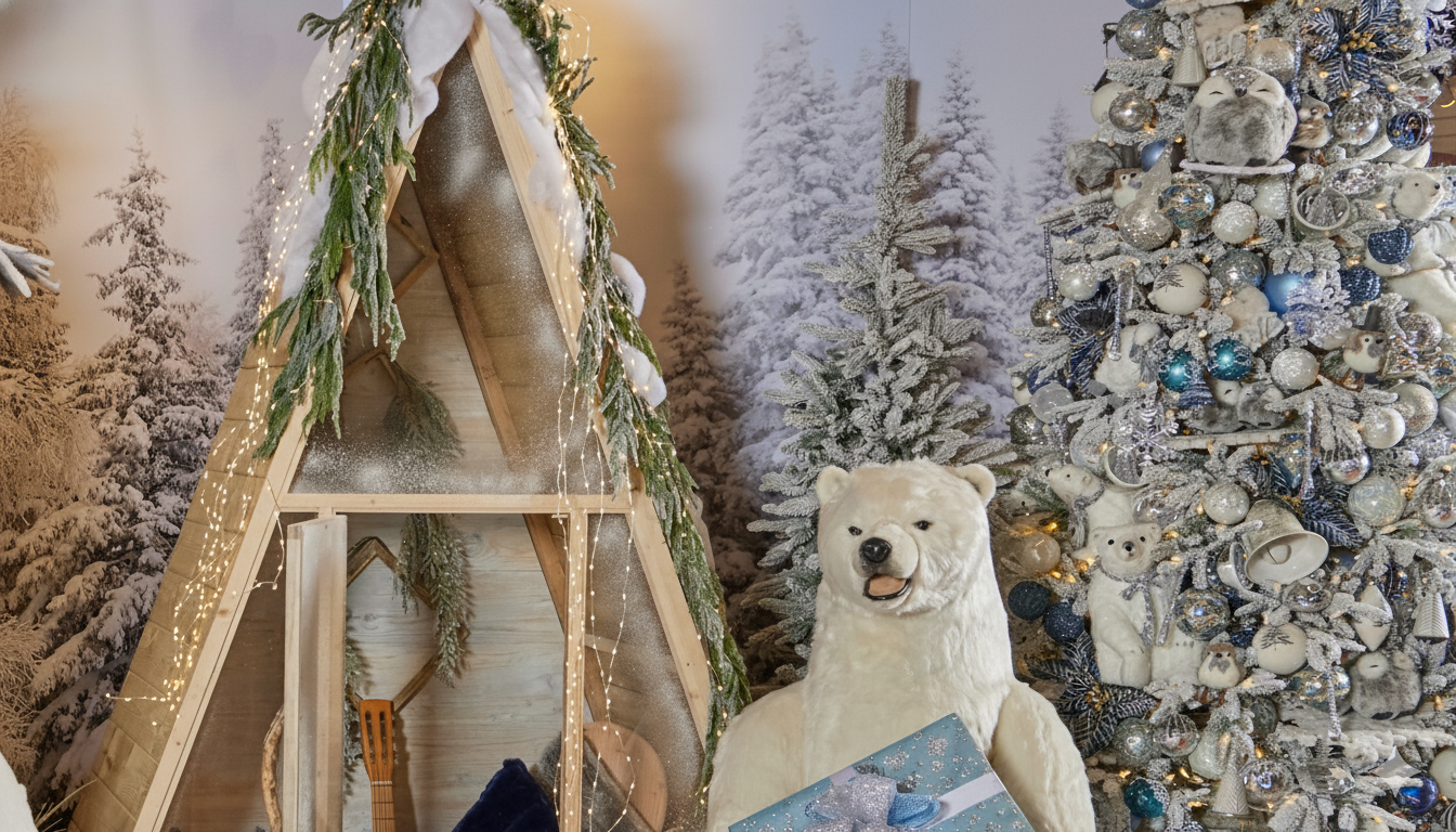 Arctic Antics: frosted whites and glacier blues