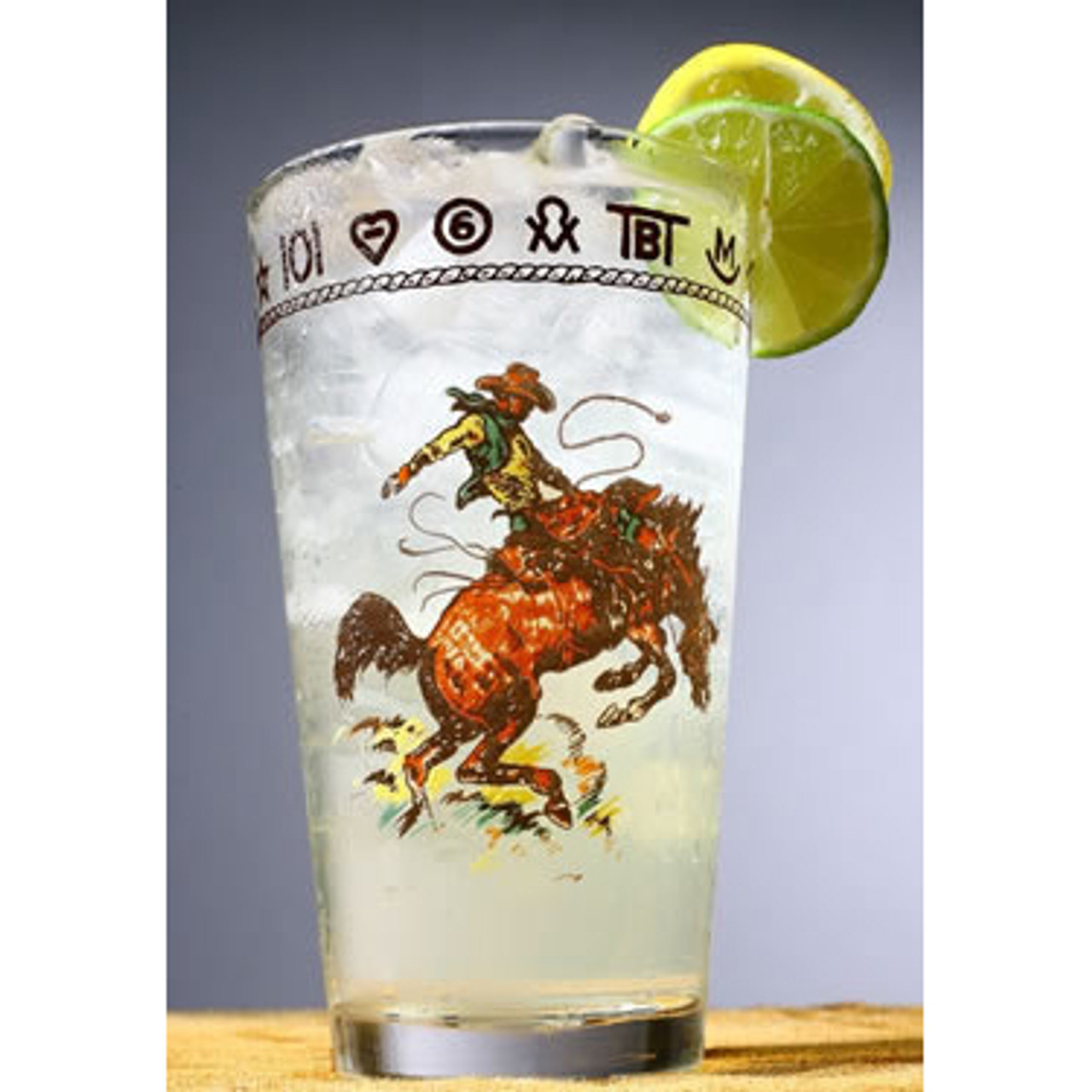 Western Water Iced Tea Glasses Bronco Buster 20 Oz Set Of 4 Buy Western Water Iced Tea 