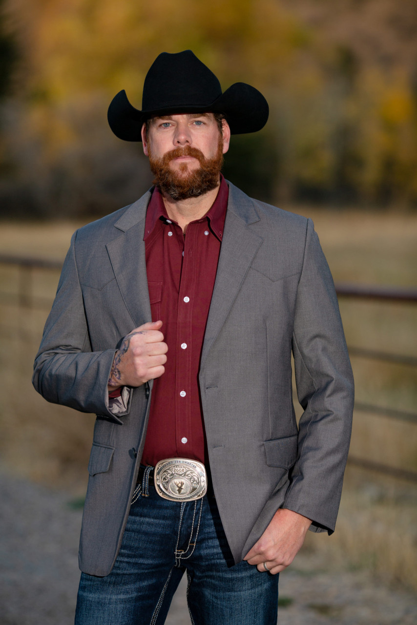 Men's NAVY WOOL RANCH JACKET