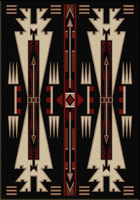 Horse Thieves - Black - 5'x8' Horse Thieves - Black - 5'x8'