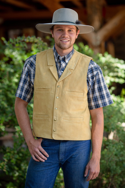 Wyoming Traders Sheridan Canvas Vest, Tan, XL